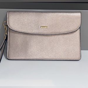 Lovevooke rose gold glittery clutch